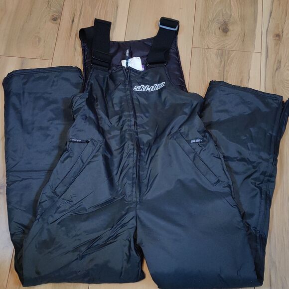Vintage 1990s Ski-Doo Bombardier Salopette Montana High Pants Women’s Med Canada - Picture 1 of 14